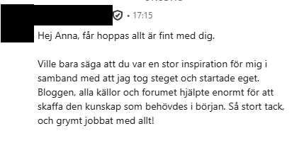 Feedback till Anna Leijon (190)